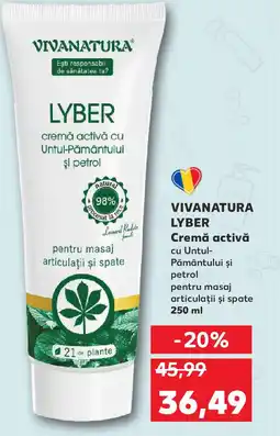 Kaufland VIVANATURA LYBER Cremă activă Ofertă