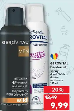 Kaufland GEROVITAL Deodorant spray Ofertă