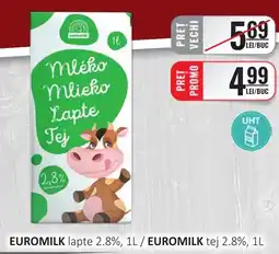 CBA EUROMILK lapte 2.8% Ofertă