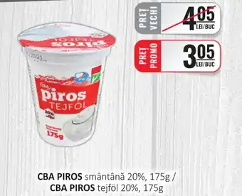 CBA CBA PIROS smântână 20% Ofertă