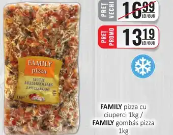 CBA FAMILY pizza cu ciuperci Ofertă