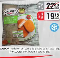 CBA VALDOR medalion din carne de pasăre cu caşcaval Ofertă