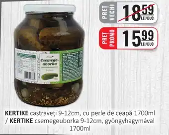 CBA KERTIKE castraveţi 9-12cm, cu perle de ceapă Ofertă