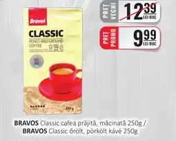 CBA BRAVOS Classic cafea prăjită, măcinată Ofertă