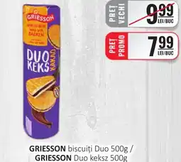 CBA GRIESSON biscuiți Duo Ofertă