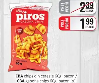 CBA CBA chips din cereale, bacon Ofertă