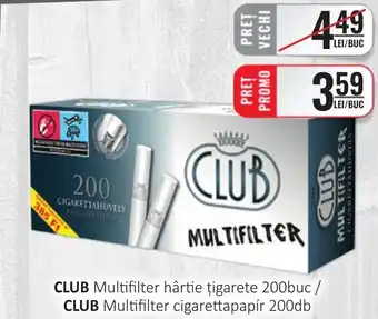 CBA CLUB Multifilter hârtie ţigarete Ofertă