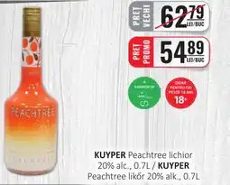 CBA KUYPER Peachtree lichior 20% alc. Ofertă