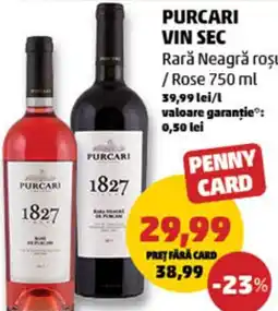 Penny Purcari vin sec rară neagră roşu / rose Ofertă