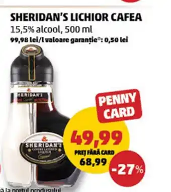 Penny Sheridan's lichior cafea Ofertă