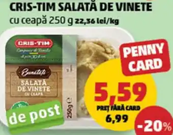 Penny Cris-tim salată de vinete cu ceapă Ofertă