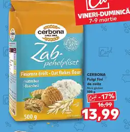 Kaufland CERBONA Fulgi fini de ovăz Ofertă