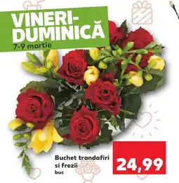 Kaufland Buchet trandafiri si frezii Ofertă