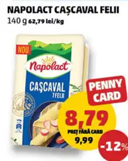 Penny Napolact cascaval felii Ofertă