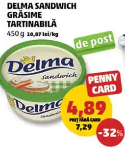 Penny Delma sandwich grăsime tartinabilă Ofertă