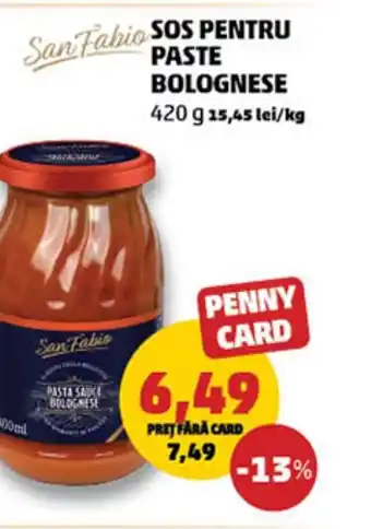 Penny Sos pentru paste bolognese Ofertă