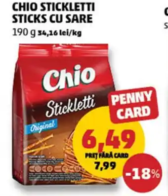 Penny Chio stickletti sticks cu sare Ofertă