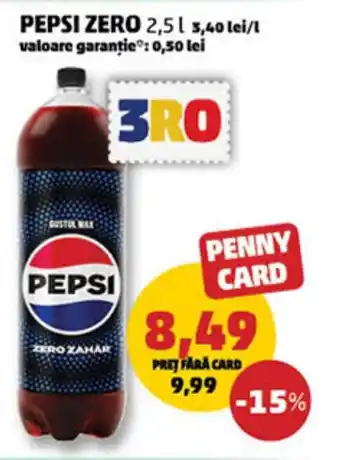 Penny PEPSI Zero Ofertă