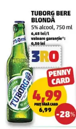 Penny TUBORG Bere blondă Ofertă