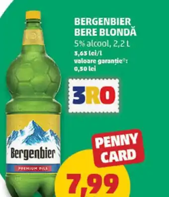 Penny BERGENBIER Bere blondă Ofertă