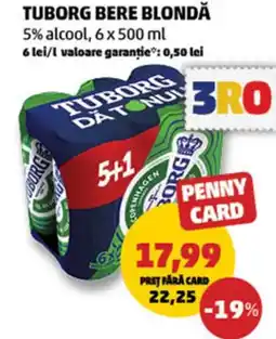 Penny TUBORG Bere blondă Ofertă