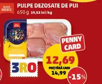 Penny Manul pulpe dezosate de pui Ofertă