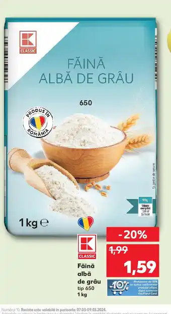 Kaufland Făină albă de grâu Ofertă