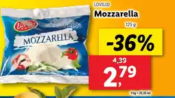 Lidl LOVILIO Mozzarella Ofertă