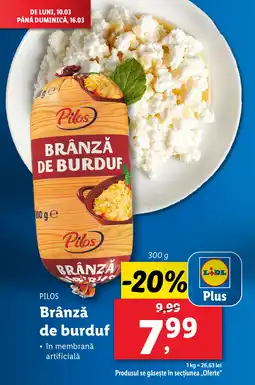 Lidl PILOS Brânză de burduf Ofertă