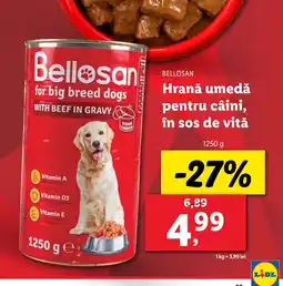 Lidl BELLOSAN Hrană umedă pentru câini, în sos de vită Ofertă