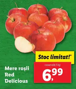 Lidl Mere roşii Red Delicious Ofertă