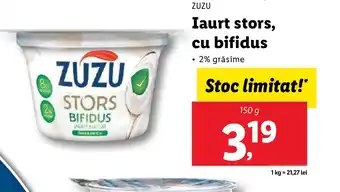 Lidl ZUZU Iaurt stors, cu bifidus Ofertă