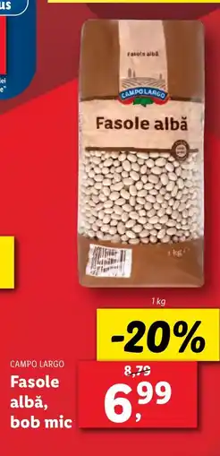 Lidl CAMPO LARGO Fasole albă, bob mic Ofertă