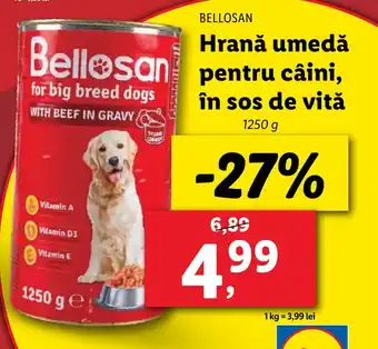 Lidl BELLOSAN Hrană umedă pentru câini, în sos de vită Ofertă