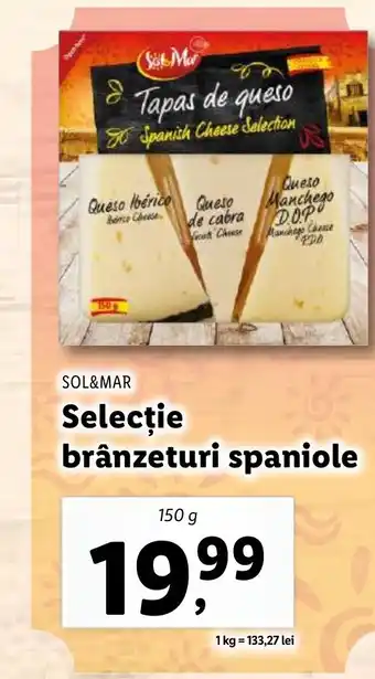 Lidl SOL&MAR Selecţie brânzeturi spaniole Ofertă