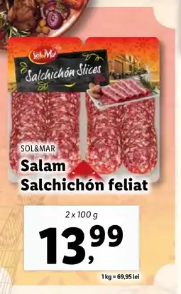 Lidl SOL&MAR Salam Salchichón feliat Ofertă