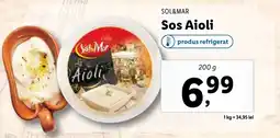 Lidl SOL&MAR Sos Aioli Ofertă