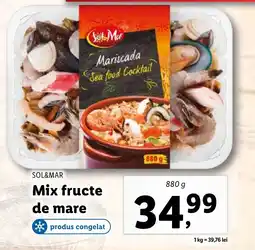 Lidl SOL&MAR Mix fructe de mare Ofertă