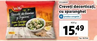 Lidl SOL&MAR Creveţi decorticați, cu sparanghel Ofertă