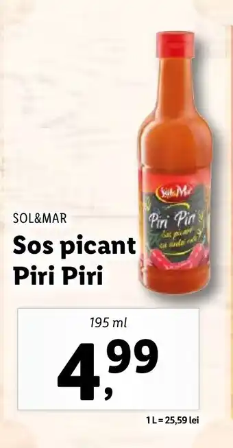 Lidl SOL&MAR Sos picant Piri Piri Ofertă