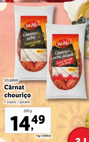 Lidl SOL&MAR Cârnat chouriço Ofertă