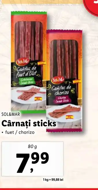 Lidl SOL&MAR Cârnaţi sticks Ofertă