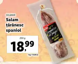 Lidl SOL&MAR Salam țărănesc spaniol Ofertă