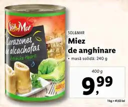 Lidl SOL&MAR Miez de anghinare Ofertă