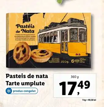 Lidl Pasteis de nata Tarte umplute Ofertă