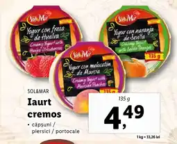 Lidl SOL&MAR Iaurt cremos Ofertă