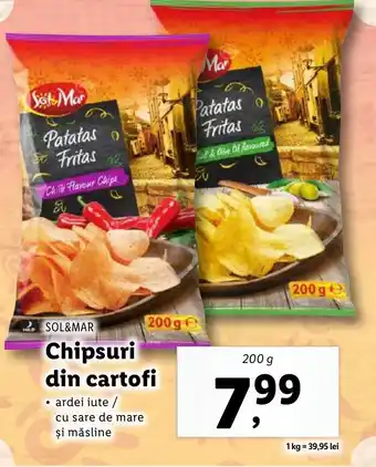 Lidl SOL&MAR Chipsuri din cartofi Ofertă