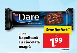 Lidl ETI DARE Napolitană cu ciocolată neagră Ofertă