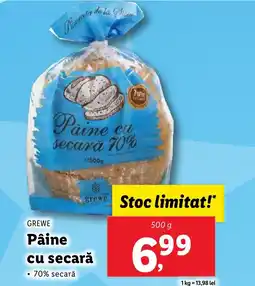 Lidl GREWE Paine cu secara Ofertă