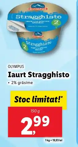 Lidl OLYMPUS Iaurt Stragghisto Ofertă